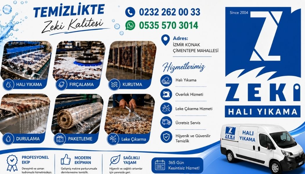 Konak Çimentepe Mahallesi Halı Yıkama Hizmeti