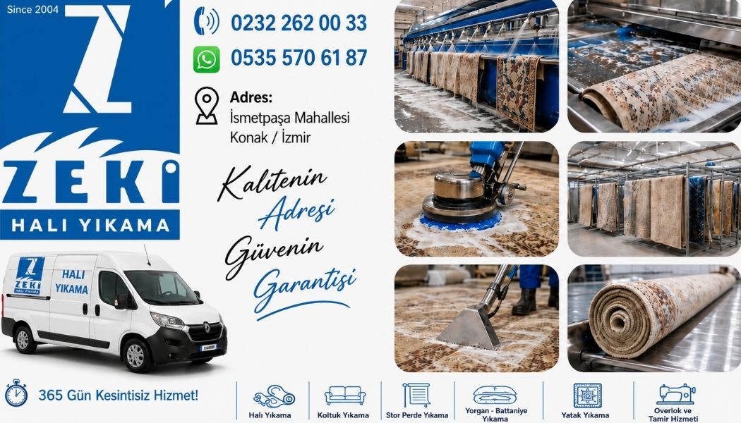 Konak İsmetpaşa Mahallesi Halı Yıkama Hizmetleri Profesyonel Derinlemesine Temizlik, Lekelere Kesin Çözüm ve Hijyenik Teslimat