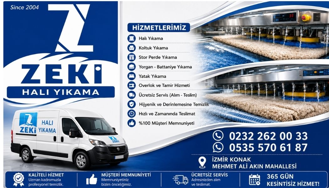 Konak Mehmet Ali Akın Mahallesi Halı Yıkama Hizmeti