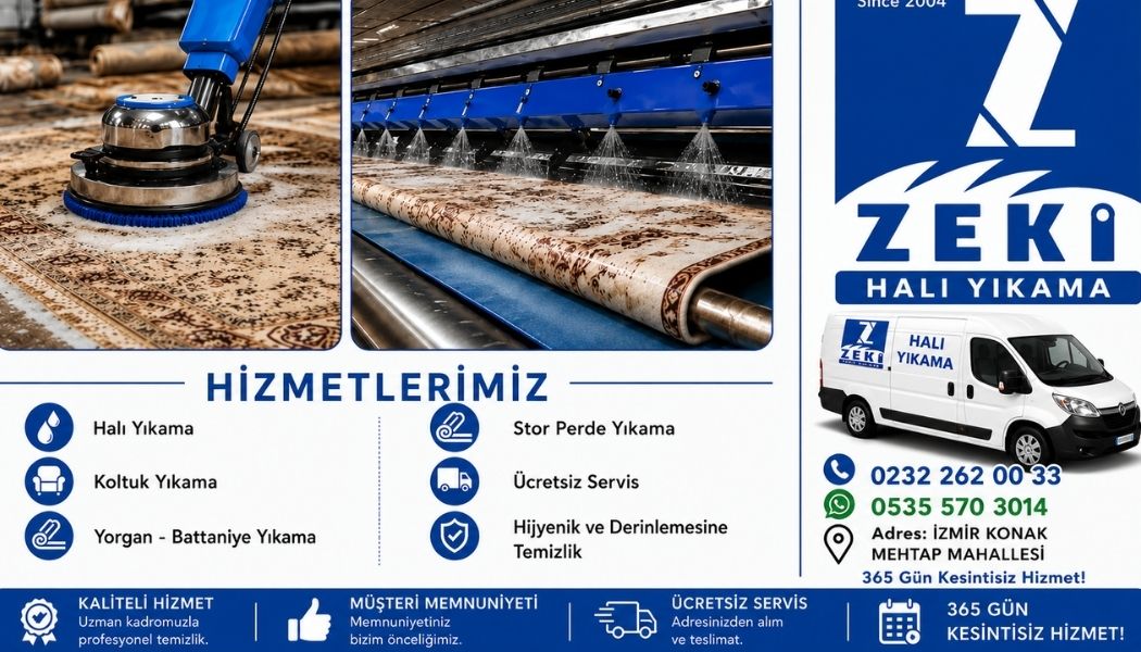 Konak Mehtap Mahallesi Halı Yıkama Hizmeti